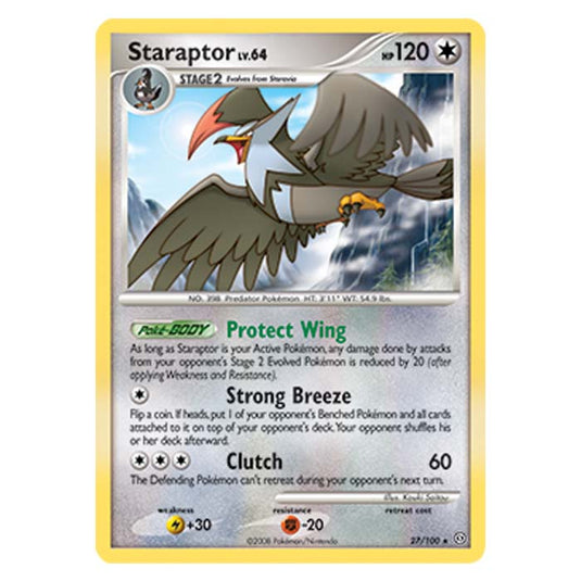 Pokemon - Diamond And Pearl Stormfront - Staraptor - 27/100