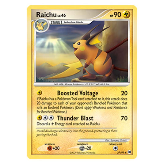 Pokemon - Platinum Arceus - Raichu - 27/99