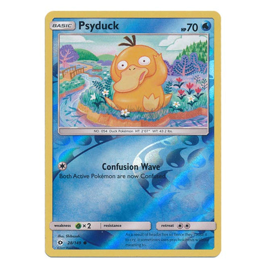 Pokemon - Sun & Moon - Base Set - (Reverse Holo) - Psyduck - 28/149