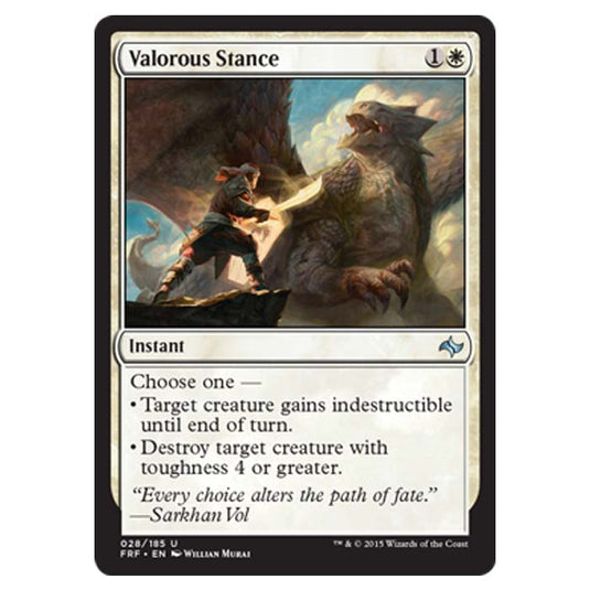 Magic the Gathering - Fate Reforged - Valorous Stance - 28/185