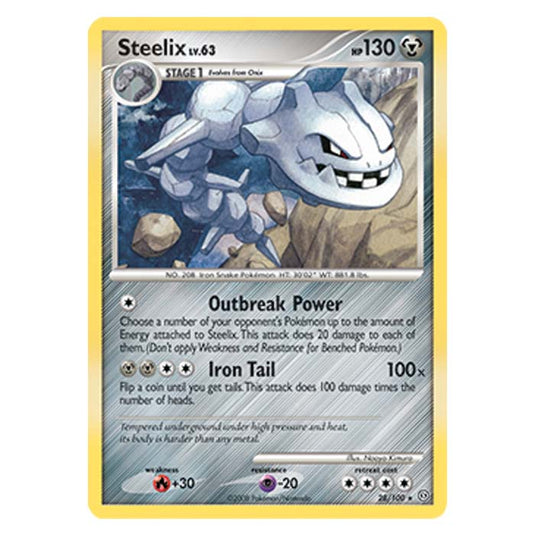 Pokemon - Diamond And Pearl Stormfront - Steelix - 28/100