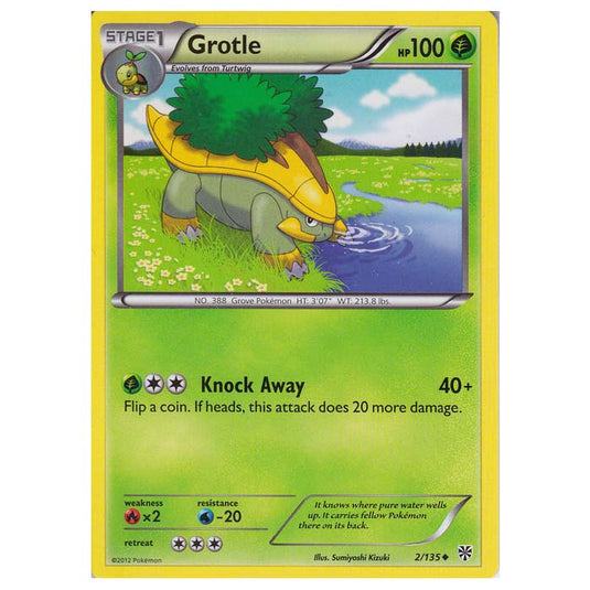 Pokemon - Black & White - Plasma Storm - Grotle - 002/135