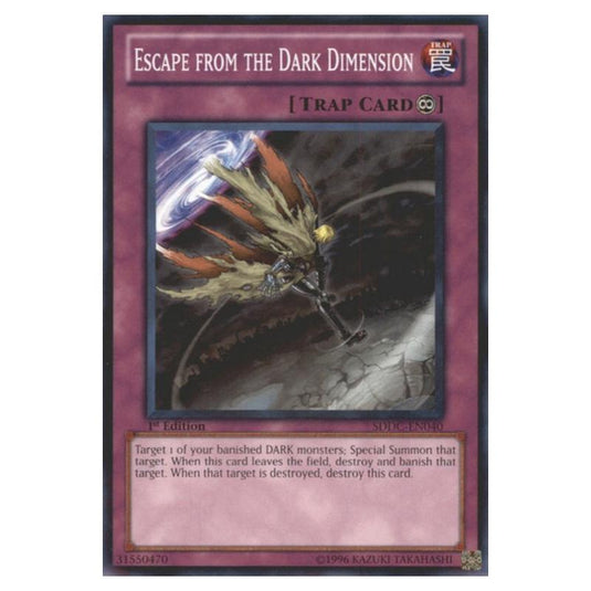 Yu-Gi-Oh! - Dragons Collide Structure Deck - Escape from the Dark Dimension (Common) SDDC-EN040