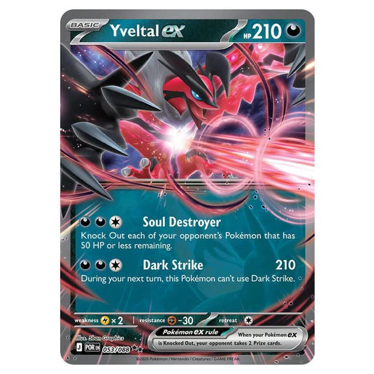 Pokemon - Mega Evolution - Perfect Order - Yveltal ex - 053/088
