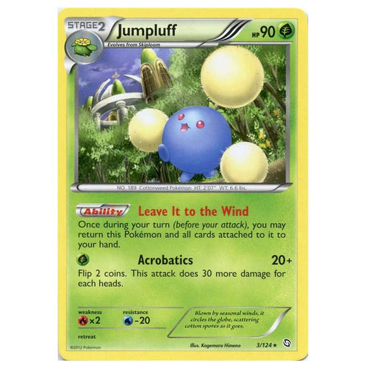 Pokemon - Black & White - Dragons Exalted - Jumpluff - 3/124