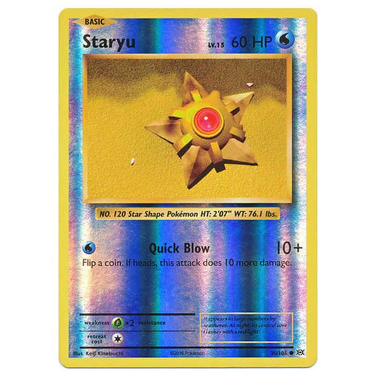 Pokemon - XY Evolutions - (Reverse Holo) - Staryu - 30/108