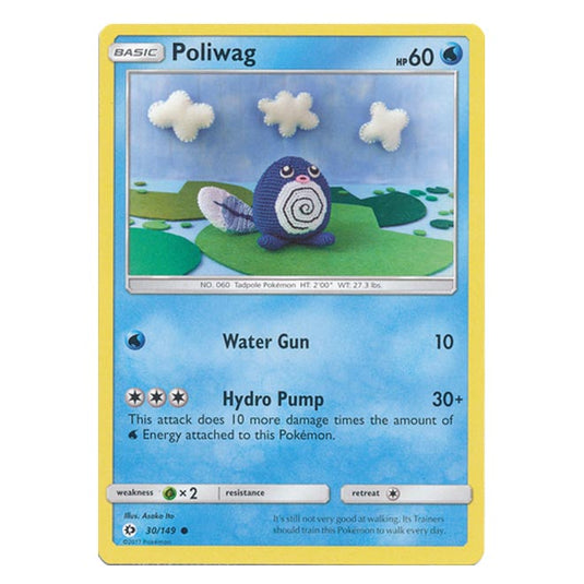 Pokemon - Sun & Moon - Base Set - Poliwag - 30/149