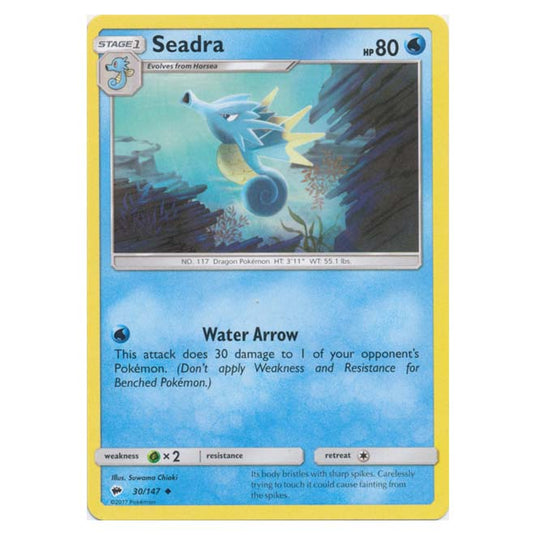 Pokemon - Sun & Moon - Burning Shadows - Seadra - 30/147