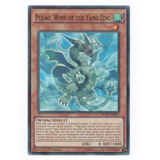 Yu-Gi-Oh! - Duelist Alliance - Pulao, Wind of the Yang Zing - 31/99