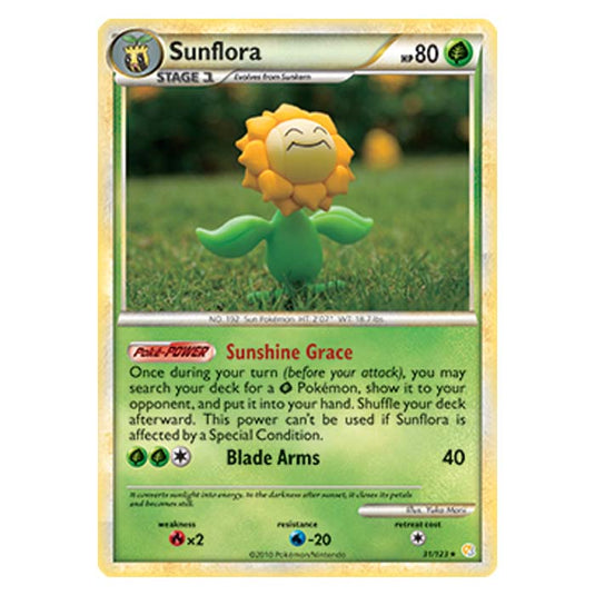 Pokemon - HGSS - Sunflora - 31/123