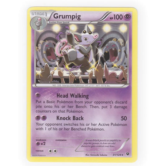 Pokemon - XY - Fates Collide - Grumpig - 31/124