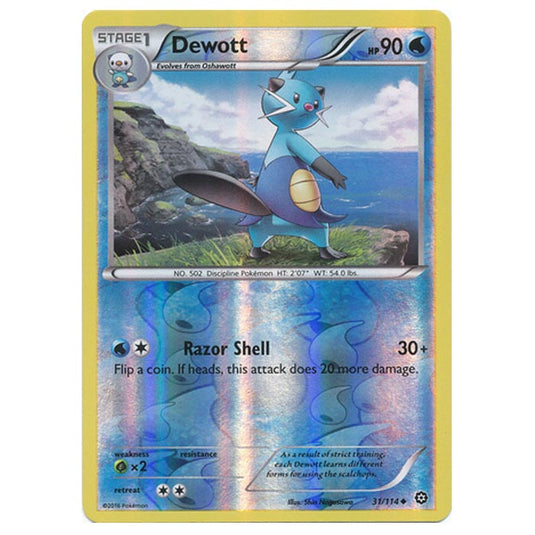 Pokemon - XY - Steam Siege - (Reverse Holo) Dewott - 31/114