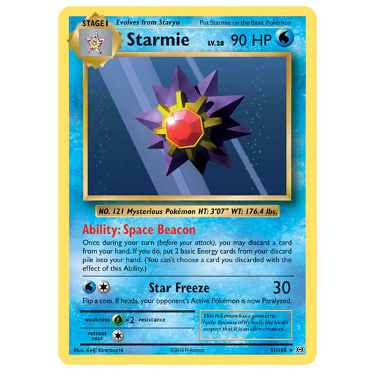 Pokemon - XY Evolutions - Starmie - 31/108