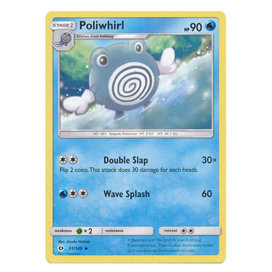 Pokemon - Sun & Moon - Base Set - Poliwhirl - 31/149