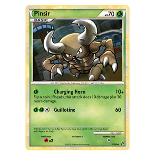 Pokemon - HGSS Undaunted - Pinsir - 32/90