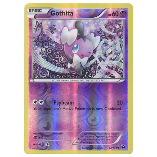 Pokemon - XY - Fates Collide (Reverse Holo) - Gothita - 32/124