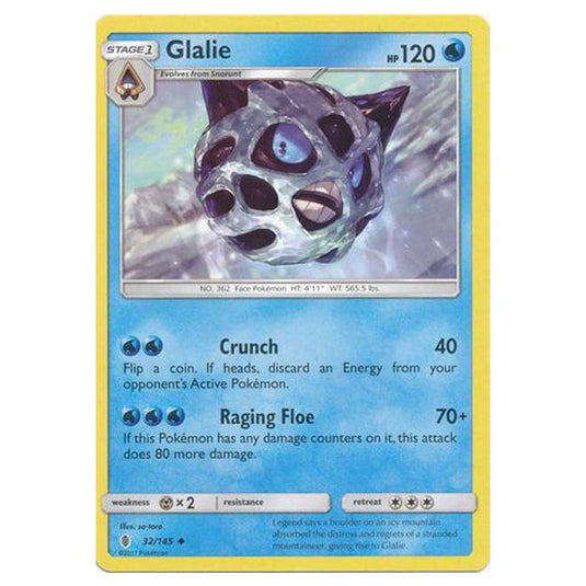 Pokemon - Sun & Moon - Guardians Rising - Glalie - 32/145