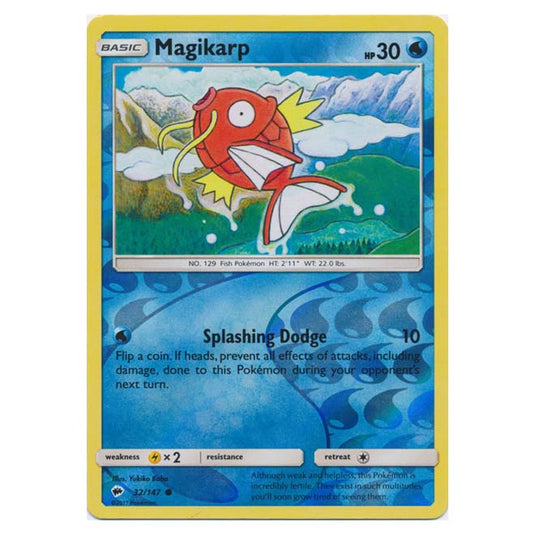 Pokemon - Sun & Moon - Burning Shadows - Magikarp (Reverse Holo) - 32/147