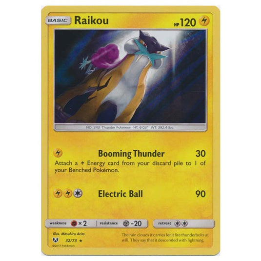 Pokemon - Shining Legends - Raikou - 32/73