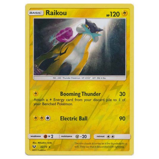 Pokemon - Shining Legends - (Reverse Holo) - Raikou - 32/73