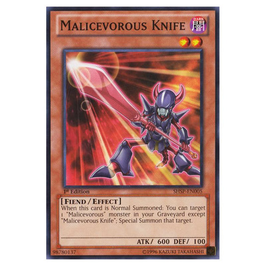Yu-Gi-Oh! - Shadow Specters - Malicevorous Knife (Common) SHSP-EN005
