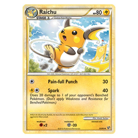 Pokemon - HGSS Undaunted - Raichu - 33/90