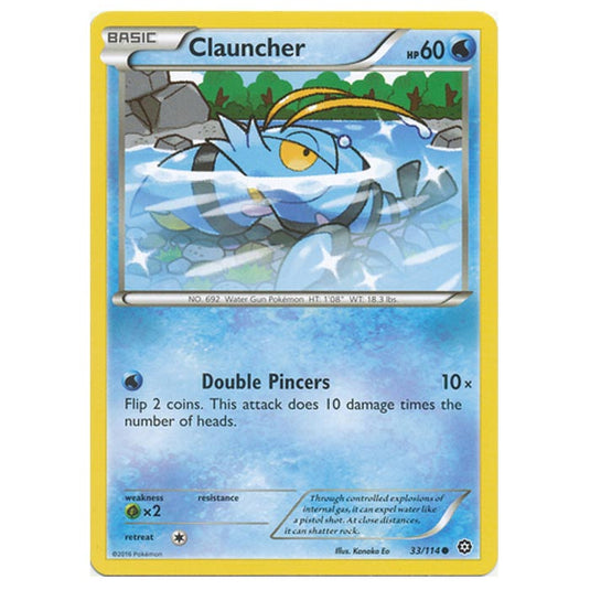 Pokemon - XY - Steam Siege - Clauncher - 33/114