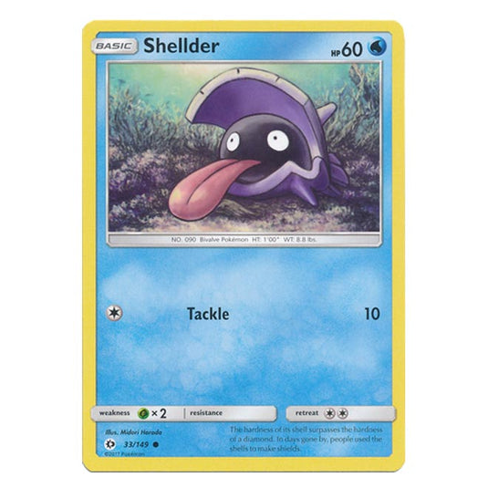 Pokemon - Sun & Moon - Base Set - Shellder - 33/149