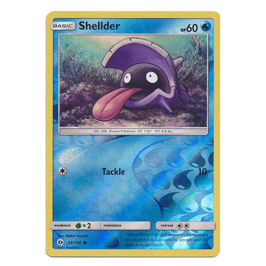 Pokemon - Sun & Moon - Base Set - (Reverse Holo) - Shellder - 33/149