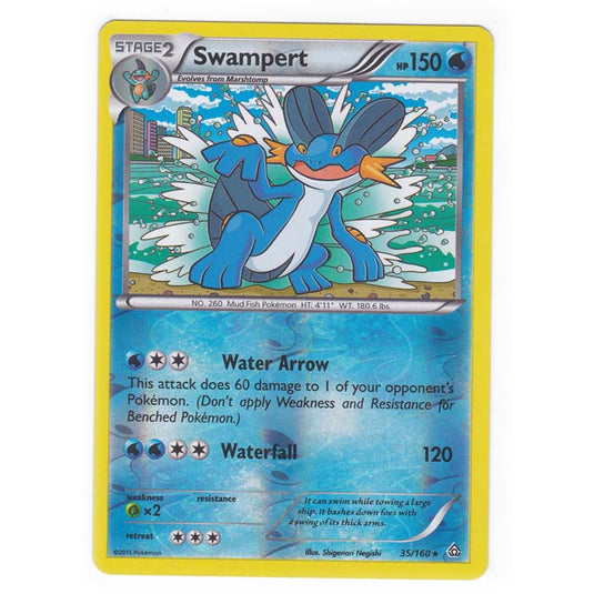 Pokemon - XY Primal Clash - (Reverse Holo) - Swampert - 35/160