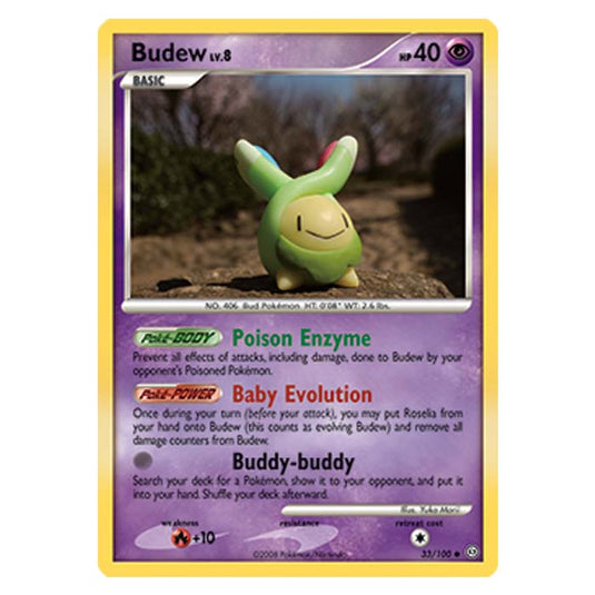 Pokemon - Diamond And Pearl Stormfront - Budew - 33/100