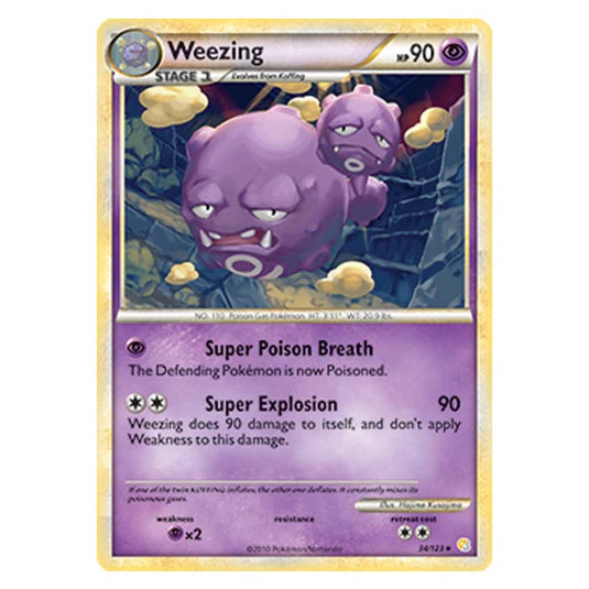 Pokemon - HGSS - Weezing - 34/123