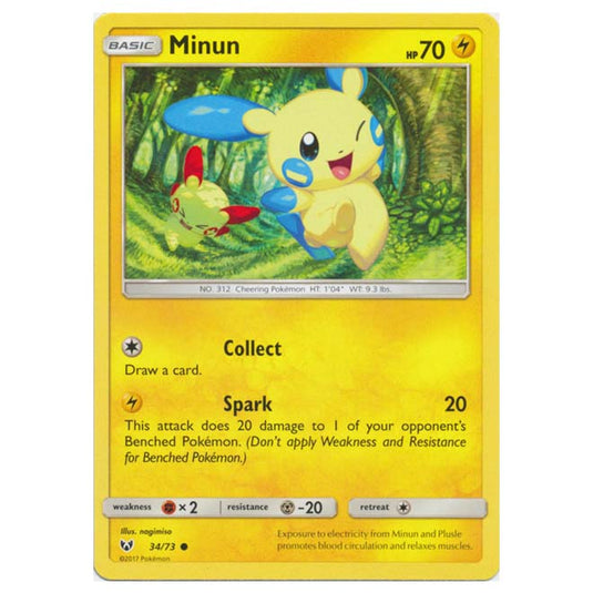Pokemon - Shining Legends - Minun - 34/73