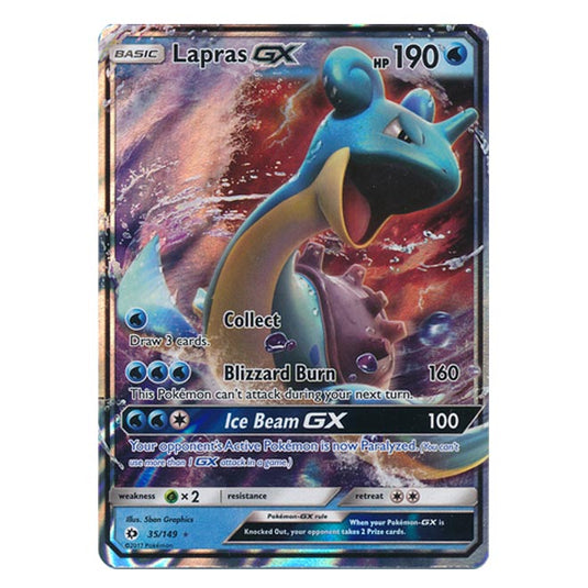 Pokemon - Sun & Moon - Base Set - Lapras-GX - 35/149