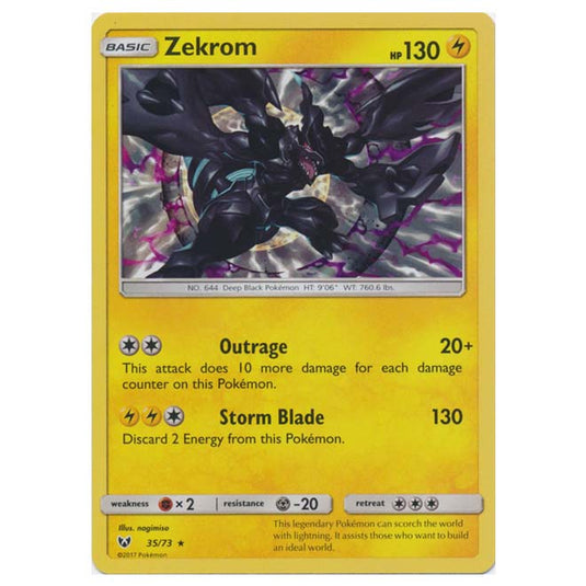 Pokemon - Shining Legends - Zekrom - 35/73