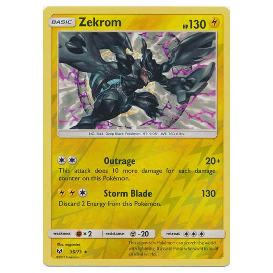 Pokemon - Shining Legends - (Reverse Holo) - Zekrom - 35/73