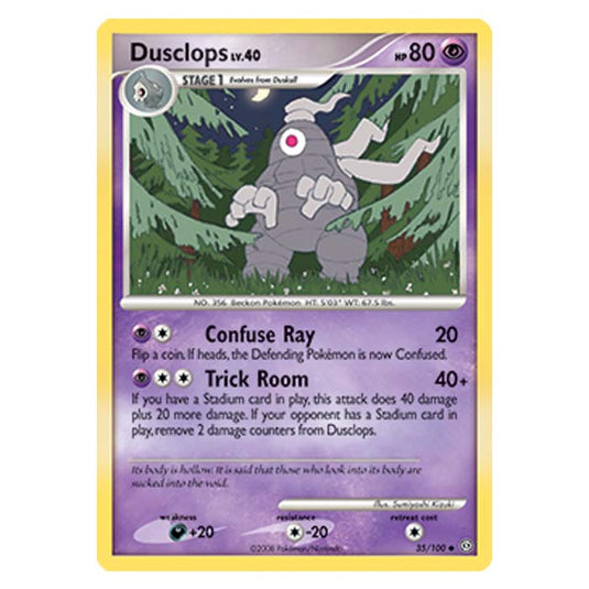 Pokemon - Diamond And Pearl Stormfront - Dusclops - 35/100