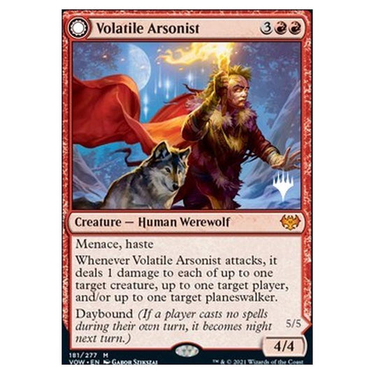 Magic The Gathering - Innistrad: Crimson Vow Promos - Volatile Arsonist // Dire-Strain Anarchist - 181/277