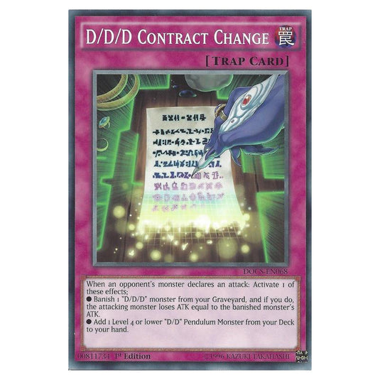 Yu-Gi-Oh! - Dimension of Chaos - D/D/D Contract Change (Common) DOCS-EN068