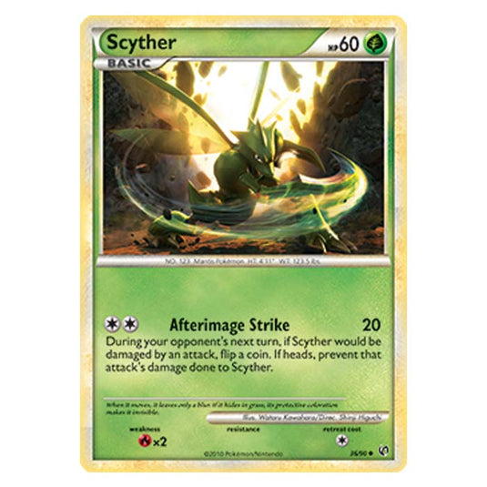 Pokemon - HGSS Undaunted - Scyther - 36/90