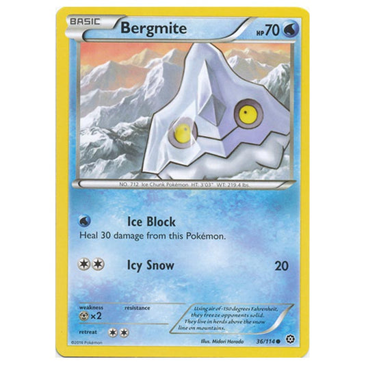 Pokemon - XY - Steam Siege - Bergmite - 36/114