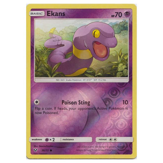 Pokemon - Shining Legends - (Reverse Holo) - Ekans - 36/73