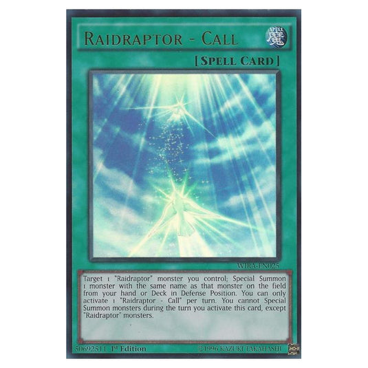 Yu-Gi-Oh! - Wing Raiders - Raidraptor - Call (Ultra Rare) WIRA-EN025