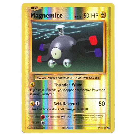 Pokemon - XY Evolutions - (Reverse Holo) - Magnemite - 37/108