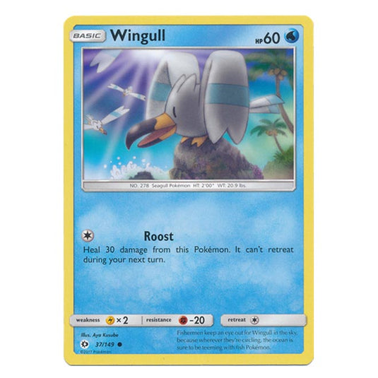 Pokemon - Sun & Moon - Base Set - Wingull - 37/149