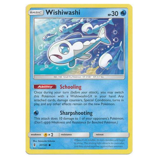 Pokemon - Sun & Moon - Guardians Rising - Wishiwashi - 37/145