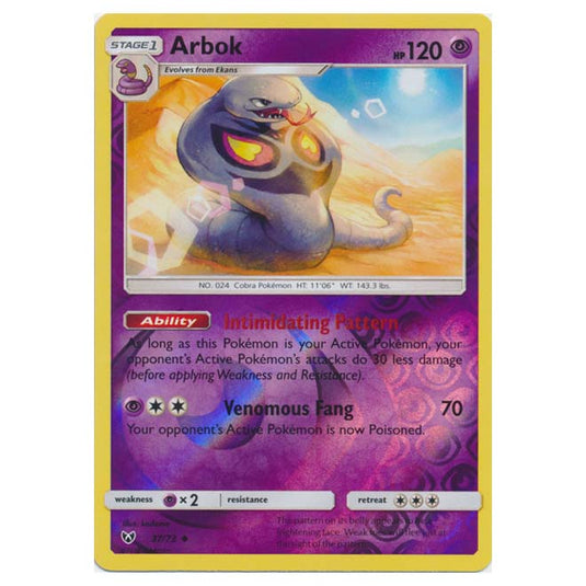 Pokemon - Shining Legends - (Reverse Holo) - Arbok - 37/73