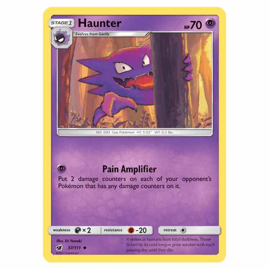 Pokemon - Sun & Moon - Crimson Invasion - Haunter - 37/111