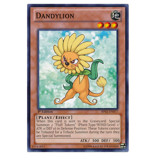 Yu-Gi-Oh! - Battle Pack 2 - War of the Giants - Dandylion (Common) BP02-EN077