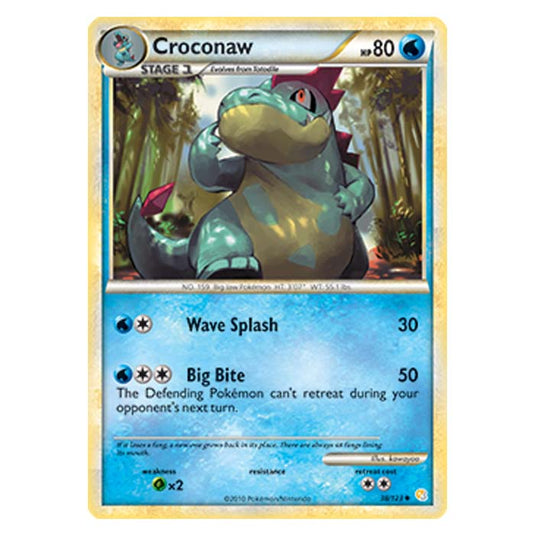 Pokemon - HGSS - Croconaw - 38/123